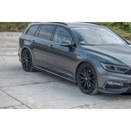 Накладки сплиттеры на пороги на Volkswagen Passat B8 R-Line